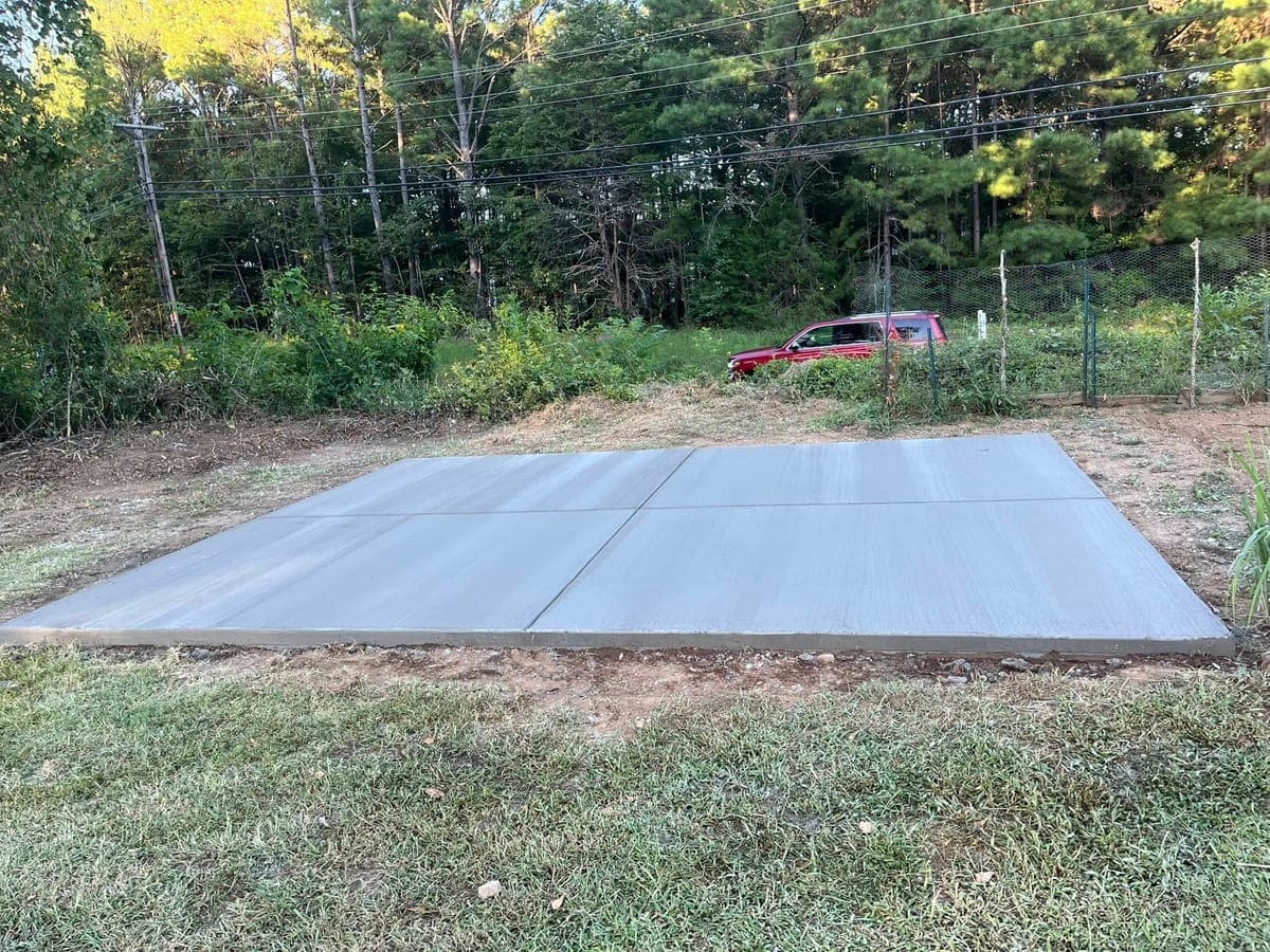 Concrete Shed Slab in Chapel Hill, NC — Local Concrete Contractor.