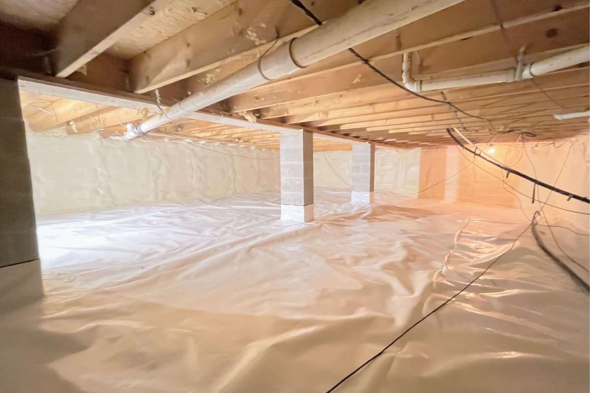 Professional Crawlspace Encapsulation installation in Denver, North Carolina by Local Concrete Contractor — commercial-grade base prep, 6-inch compacted aggregate, expansion joints sawn within 12 hours.