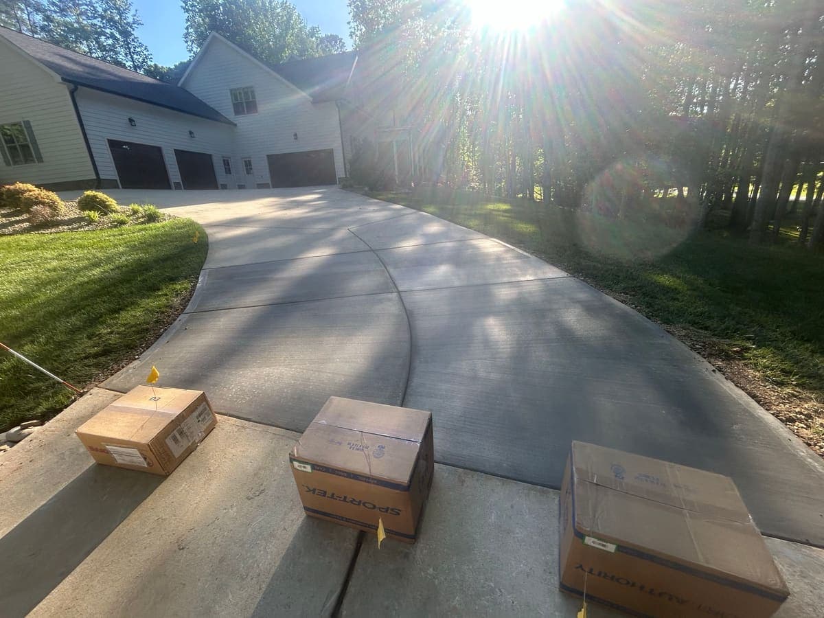 Professional Concrete Driveway Repair installation in Salisbury, North Carolina by Local Concrete Contractor — commercial-grade base prep, 6-inch compacted aggregate, expansion joints sawn within 12 hours.