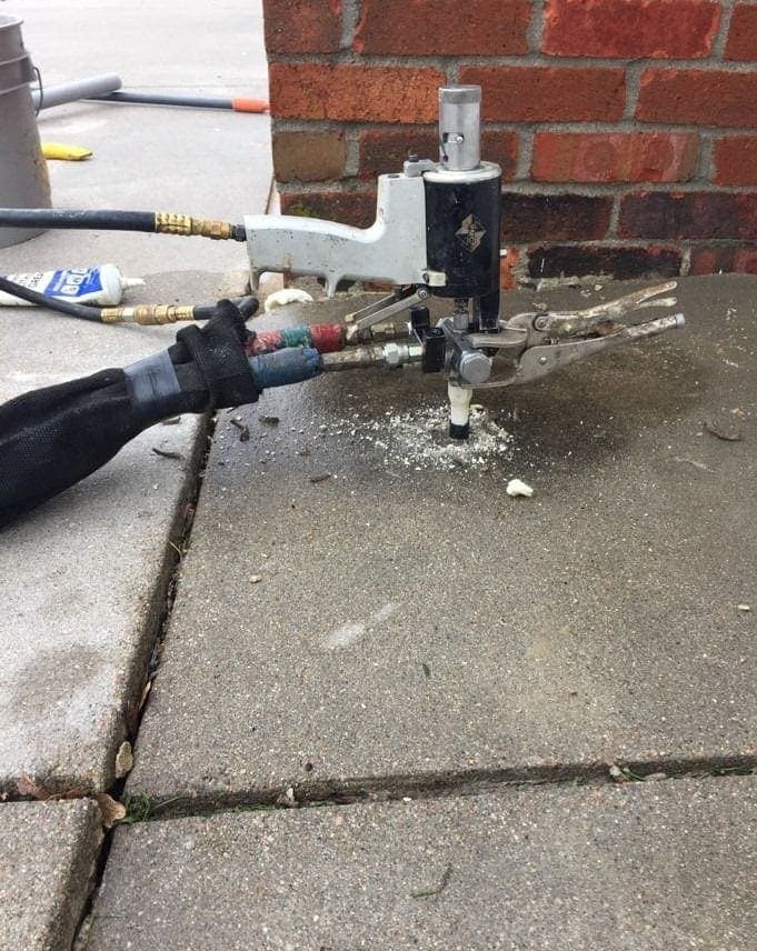 Local Concrete Contractor Foam Injection & Slab Lifting project in Salisbury, North Carolina (Rowan County) — 4000 PSI commercial-grade concrete, expansion joints, professional broom or smooth finish.