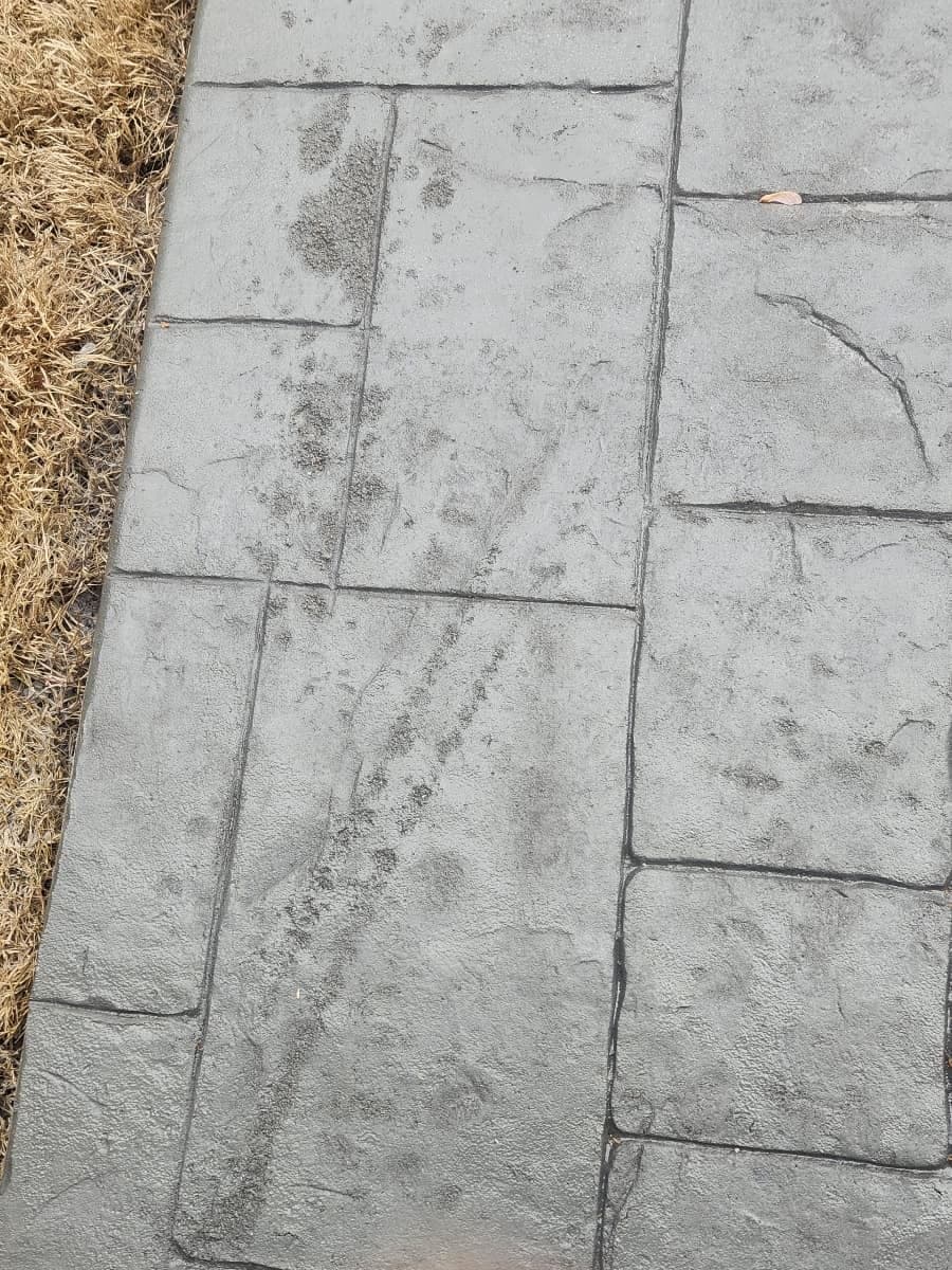 Professional Stamped Concrete Repair installation in Wake Forest, North Carolina by Local Concrete Contractor — commercial-grade base prep, 6-inch compacted aggregate, expansion joints sawn within 12 hours.