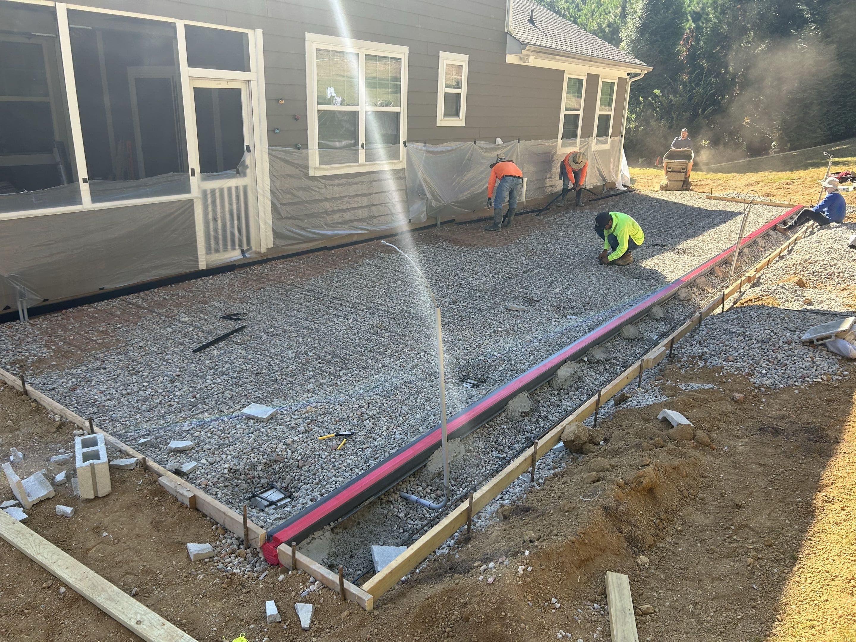 Step 07: Reinforcement in Apex, NC concrete project by Local Concrete Contractor